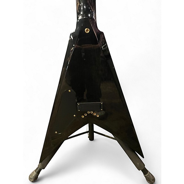 Used Dean DAVE MUSTAINE LTD ED V Trans Black Solid Body Electric Guitar