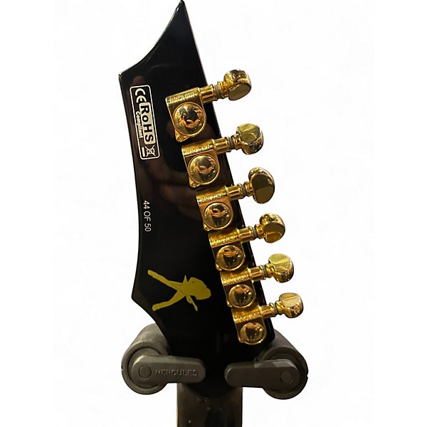 Used Dean DAVE MUSTAINE LTD ED V Trans Black Solid Body Electric Guitar