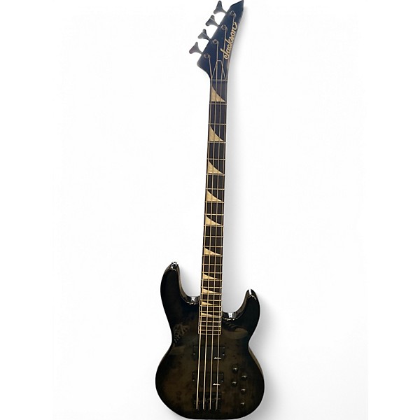 Used Jackson JS3Q Transparent Black Burst Electric Bass Guitar