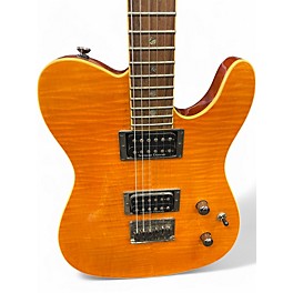 Used Fender Special Edition Custom Telecaster FMT HH Amber Solid Body Electric Guitar