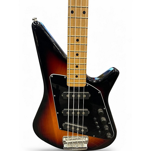 Used Ernie Ball Music Man Big Al 4 String SSS 2 Tone Sunburst Electric Bass Guitar
