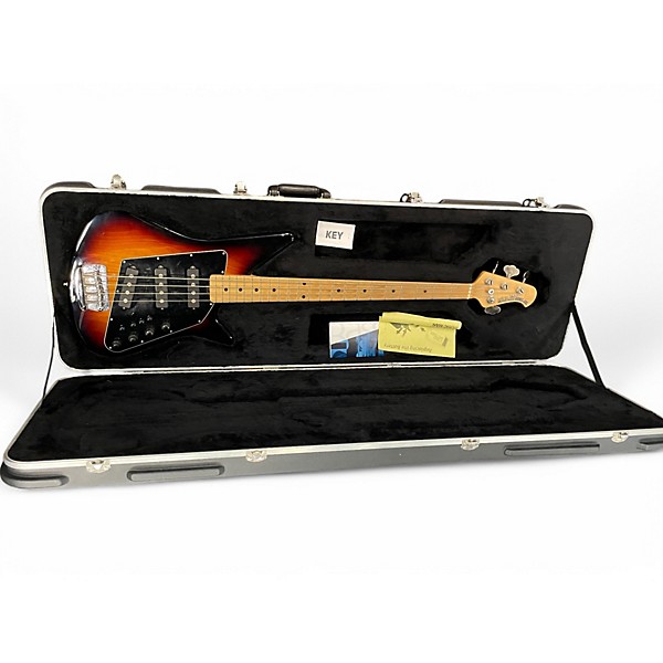 Used Ernie Ball Music Man Big Al 4 String SSS 2 Tone Sunburst Electric Bass Guitar