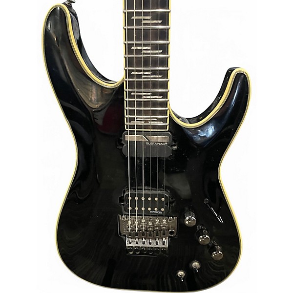 Used 2021 Schecter Guitar Research Blackjack C1 Floyd Rose Black Solid Body Electric Guitar