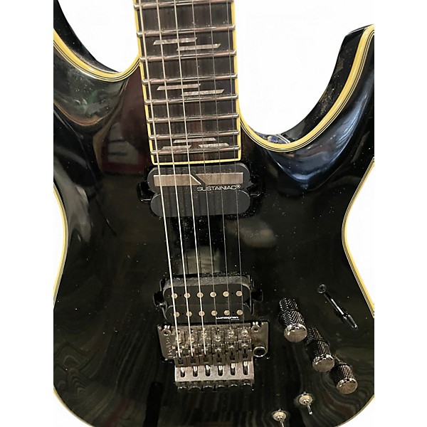 Used 2021 Schecter Guitar Research Blackjack C1 Floyd Rose Black Solid Body Electric Guitar