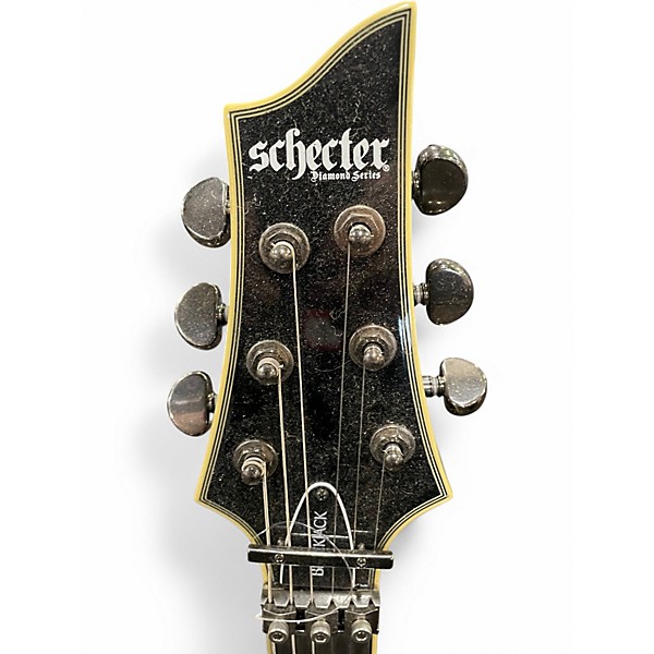 Used 2021 Schecter Guitar Research Blackjack C1 Floyd Rose Black Solid Body Electric Guitar