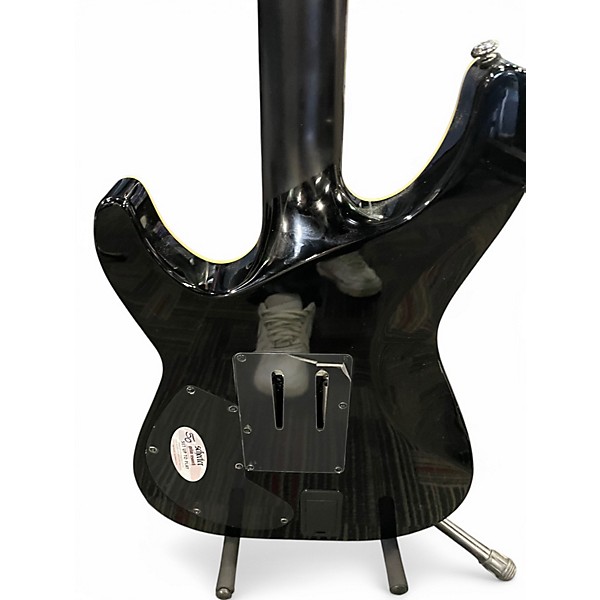 Used 2021 Schecter Guitar Research Blackjack C1 Floyd Rose Black Solid Body Electric Guitar