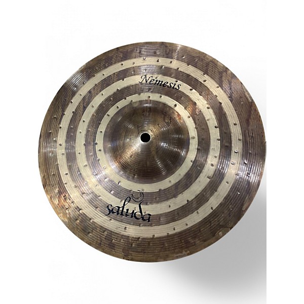 Used Saluda 13in nemesis hi hat pair Cymbal
