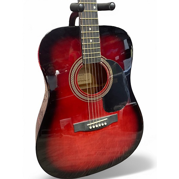 Used Johnson JG-610-R Red Burst Acoustic Guitar