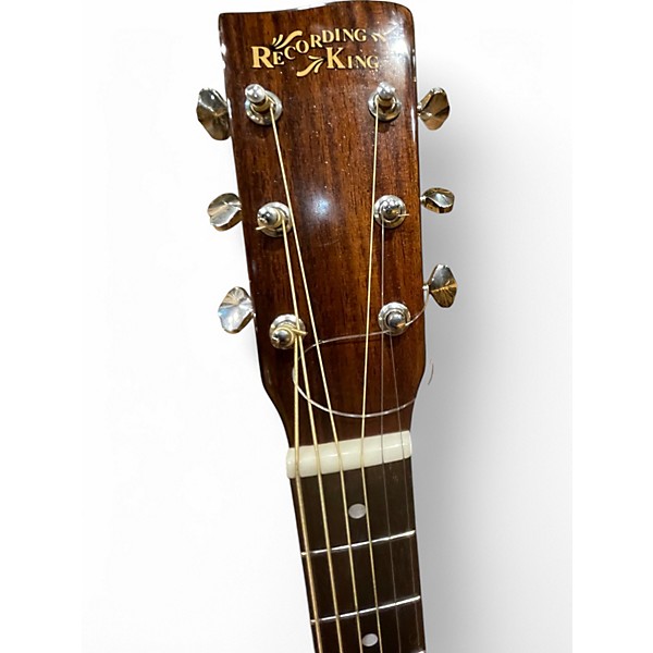 Used Recording King rd-318 Natural Acoustic Guitar