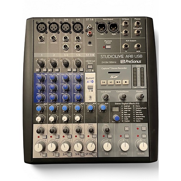 Used PreSonus STUDIO LIVE AR8 USB Powered Mixer