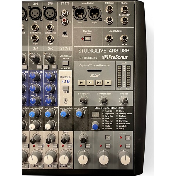 Used PreSonus STUDIO LIVE AR8 USB Powered Mixer