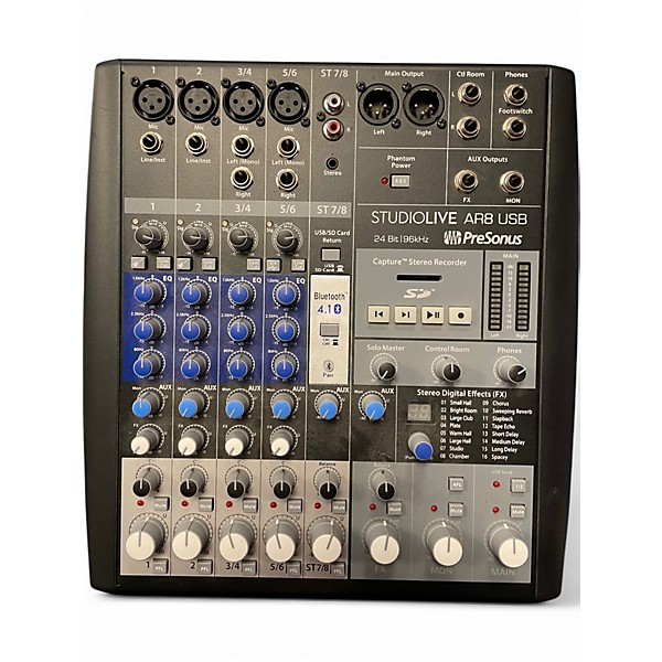 Used PreSonus STUDIO LIVE AR8 USB Powered Mixer