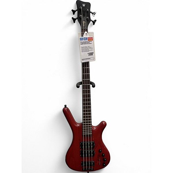 Used 2000s Warwick Corvette 4 String LImited Edition Cherry Electric Bass Guitar