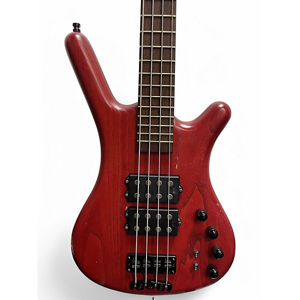 Used 2000s Warwick Corvette 4 String LImited Edition Cherry Electric Bass Guitar