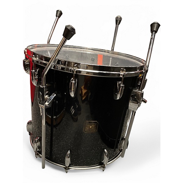 Vintage 1980 Gretsch Drums 3 Piece USA Custom Kit Black Drum Kit