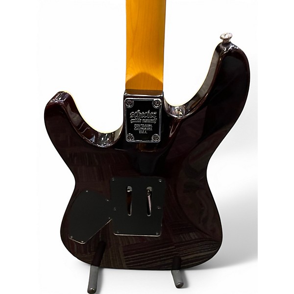Used Schecter Guitar Research Omen Extreme 6 Floyd Rose Brown Sunburst Solid Body Electric Guitar