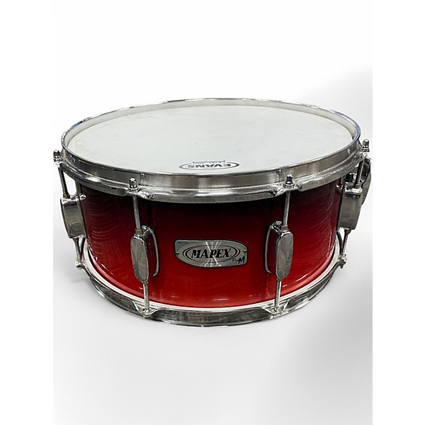 Used Mapex 14.25in pro M 2 TONE RED Drum