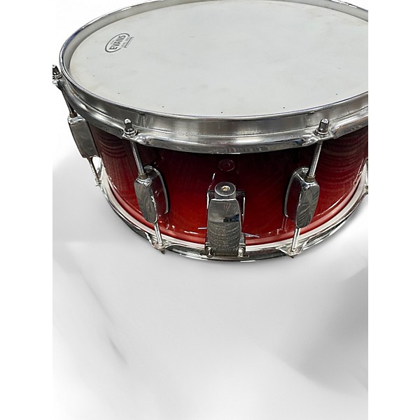 Used Mapex 14.25in pro M 2 TONE RED Drum