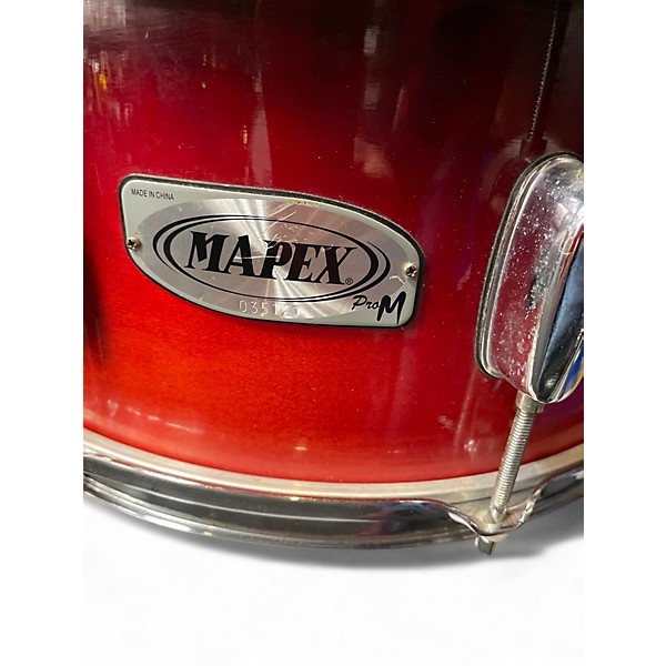Used Mapex 14.25in pro M 2 TONE RED Drum