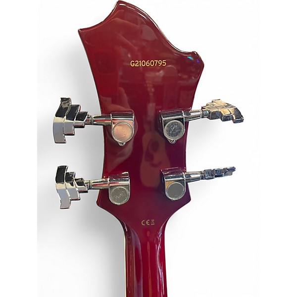 Used Hagstrom Viking Left Handed 2 Tone Sunburst Electric Bass Guitar