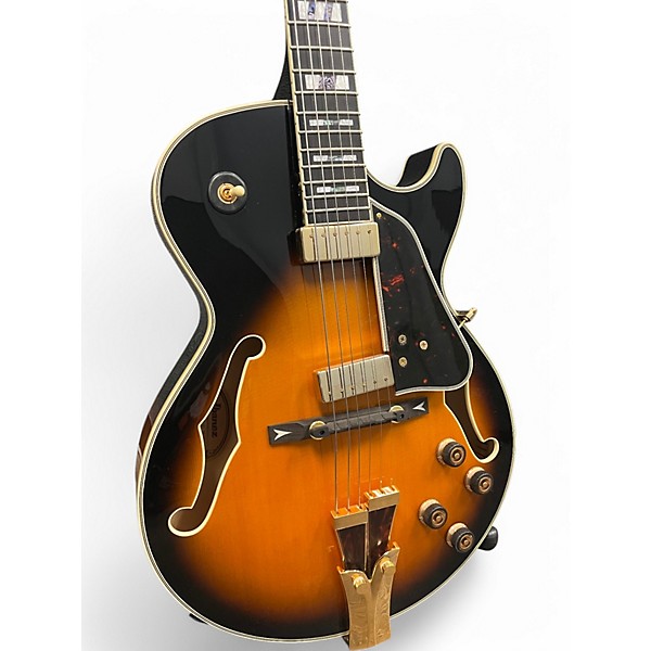 Used Ibanez GB10SE-BS 3 Color Sunburst Hollow Body Electric Guitar