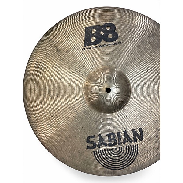 Used SABIAN 18in B8 Medium Crash Cymbal