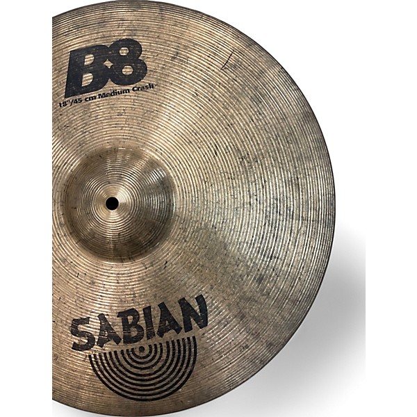 Used SABIAN 18in B8 Medium Crash Cymbal