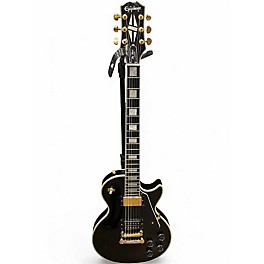 Used Epiphone Les Paul Custom Black Solid Body Electric Guitar