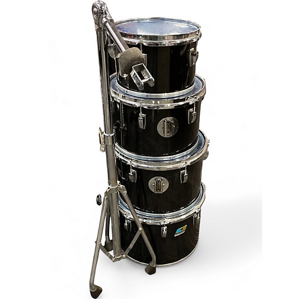 Used Ludwig 8 Piece OCTAPLUS BLACK Drum Kit