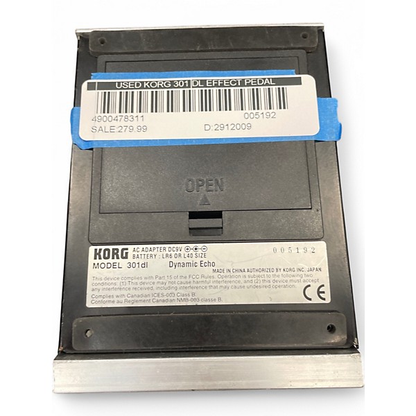 Used KORG 301 DL Effect Pedal