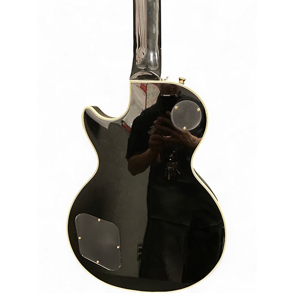 Used 2023 Epiphone Les Paul Custom Ebony Solid Body Electric Guitar