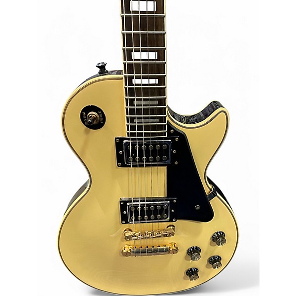 Used Epiphone Les Paul Custom Alpine White Solid Body Electric Guitar