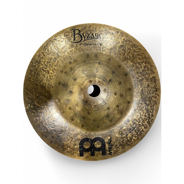 Used MEINL 6in Benny Greb Artist Concept Model Byzance Crasher Hats Cymbal
