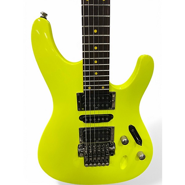Used Ibanez S1XXV 25th Anniversary Fluorescent Yellow Solid Body Electric Guitar