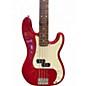 Used 1998 Squier Precision Bass Red Electric Bass Guitar