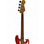 Used 1998 Squier Precision Bass Red Electric Bass Guitar