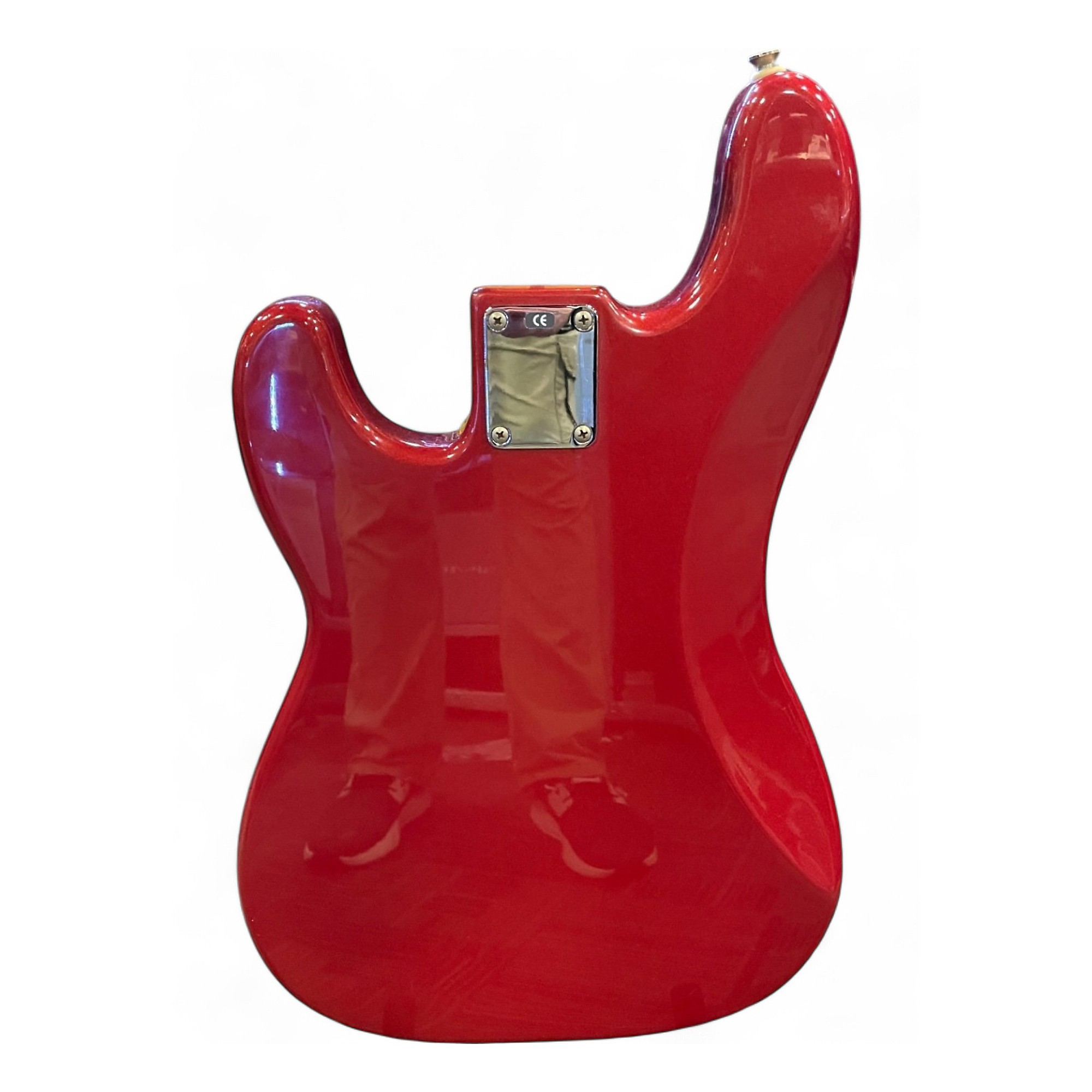 Used 1998 Squier Precision Bass Red Electric Bass Guitar Red