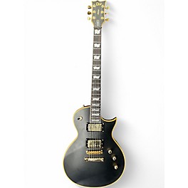 Used ESP LTD EC1000 Deluxe Black and Gold Solid Body Electric Guitar