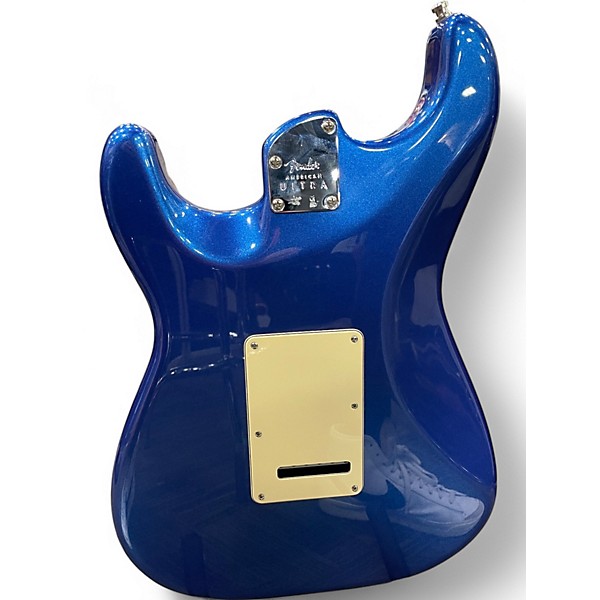 Used Fender American Ultra Stratocaster Metallic Blue Solid Body Electric Guitar