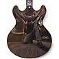 Used D'Angelico Premier Series DAPDCSBKCSCB Black Hollow Body Electric Guitar