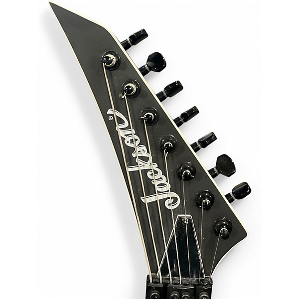 Used 2023 Jackson RRX14-mg7 Black with Silver Pinstripes Solid Body Electric Guitar