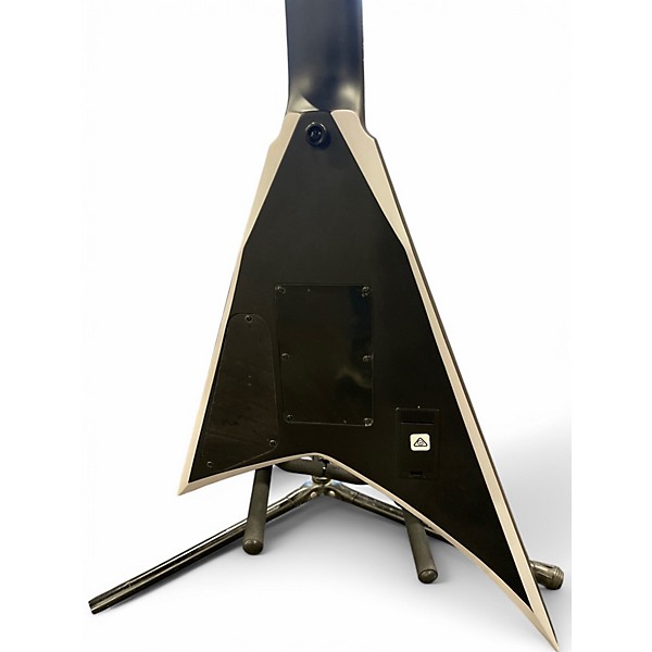 Used 2023 Jackson RRX14-mg7 Black with Silver Pinstripes Solid Body Electric Guitar