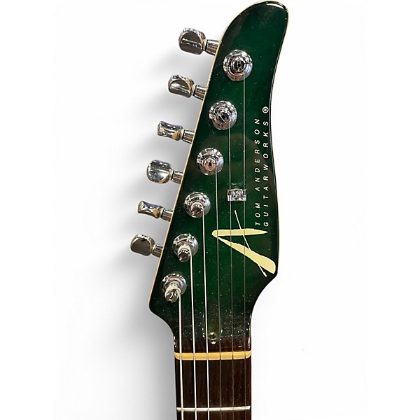 Used 2010 Tom Anderson Hollow T Classic QUILTED GREEN FOREST Hollow Body Electric Guitar