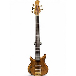 Used Pavel TZACK DELUXE 5 LEFT HANDED MYTLE BURL Electric Bass Guitar