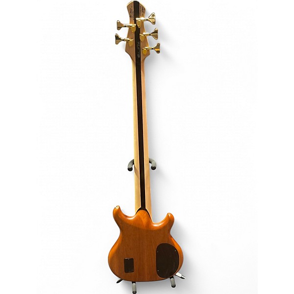 Used Pavel TZACK DELUXE 5 LEFT HANDED MYTLE BURL Electric Bass Guitar
