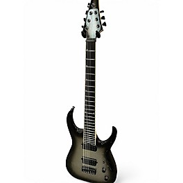 Used Jackson USA SERIES MISHA MANSOOR SIGNATURE JUGGERNAUT HT7 Silver Sparkle Solid Body Electric Guitar