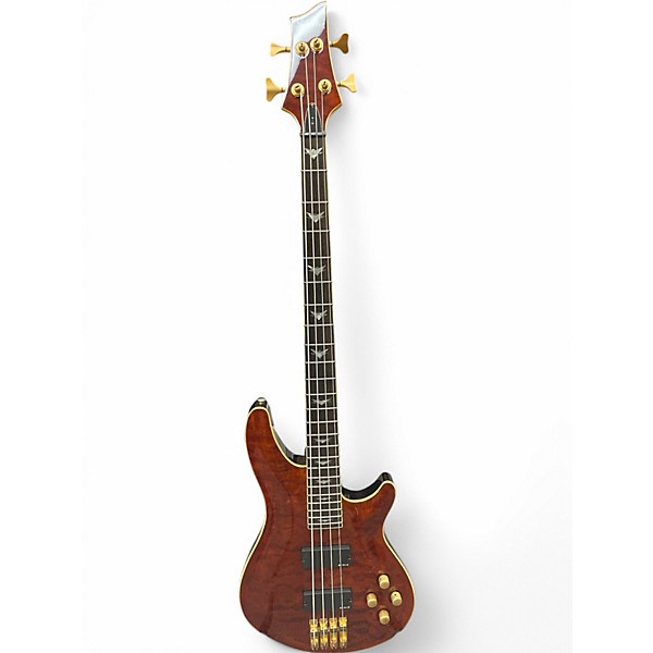 Used Schecter Guitar Research Diamond Series Elite 4 Trans Amber Electric Bass Guitar,Specials : American Fashion Style Bags On Sale