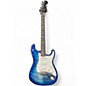 Used 2021 Fender American Ultra Stratocaster denim Solid Body Electric Guitar thumbnail