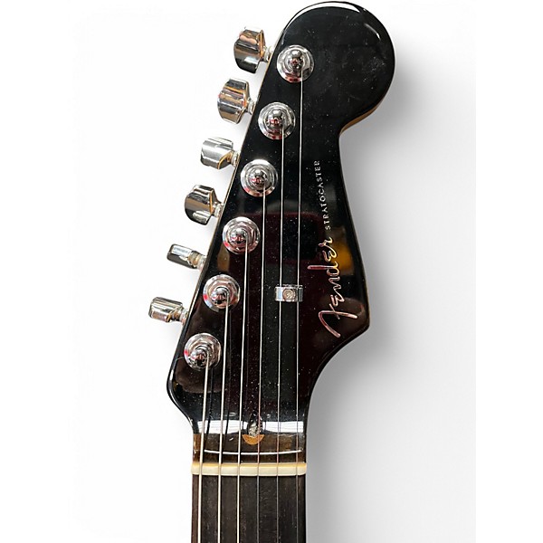 Used 2021 Fender American Ultra Stratocaster denim Solid Body Electric Guitar