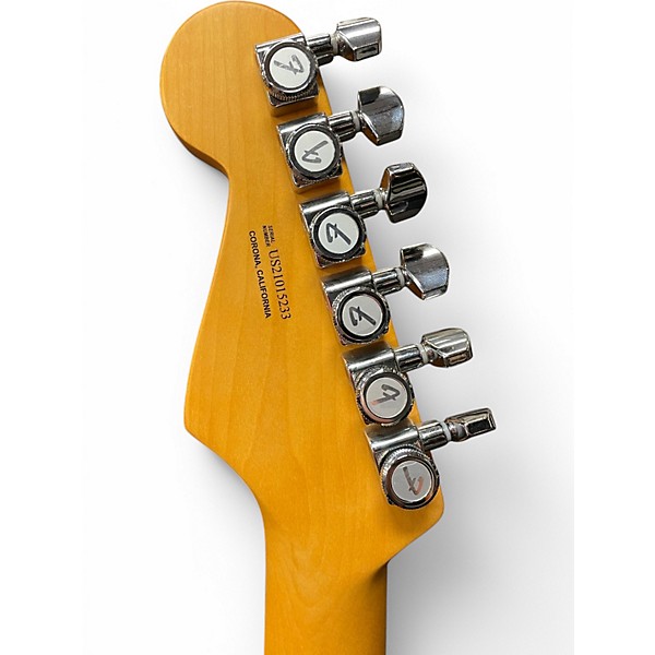 Used 2021 Fender American Ultra Stratocaster denim Solid Body Electric Guitar